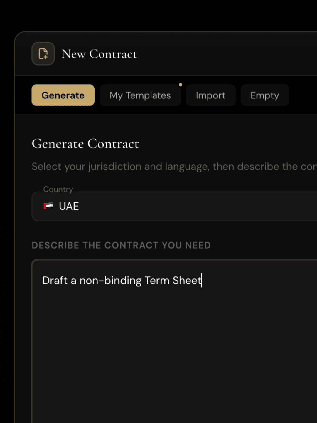 AI Contract Generation