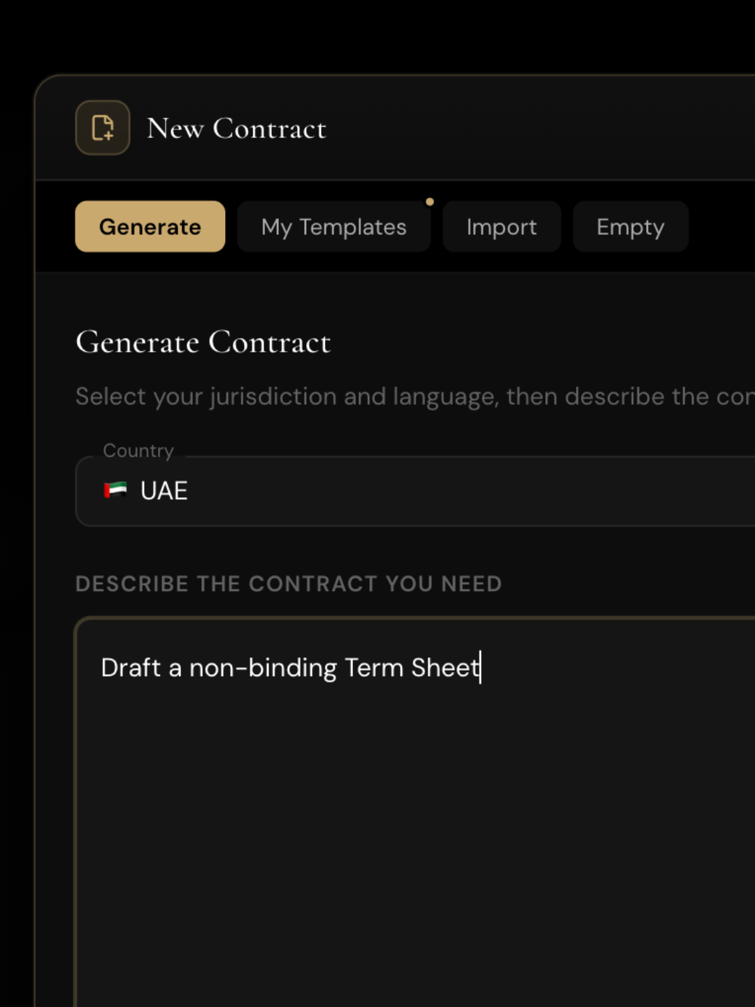 AI Contract Generation